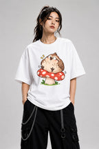 Chubby Owl Mushroom - White