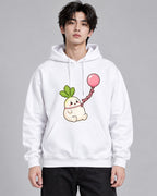 Chubby Radish Balloon - White