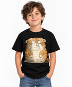 Chubby Tabby Cat - Black