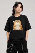 Chubby Tabby Cat - Black
