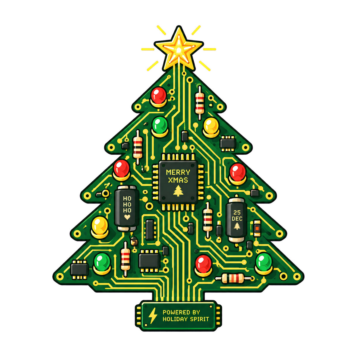 Circuit Board Christmas Tree