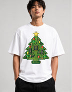 Circuit Board Christmas Tree - White