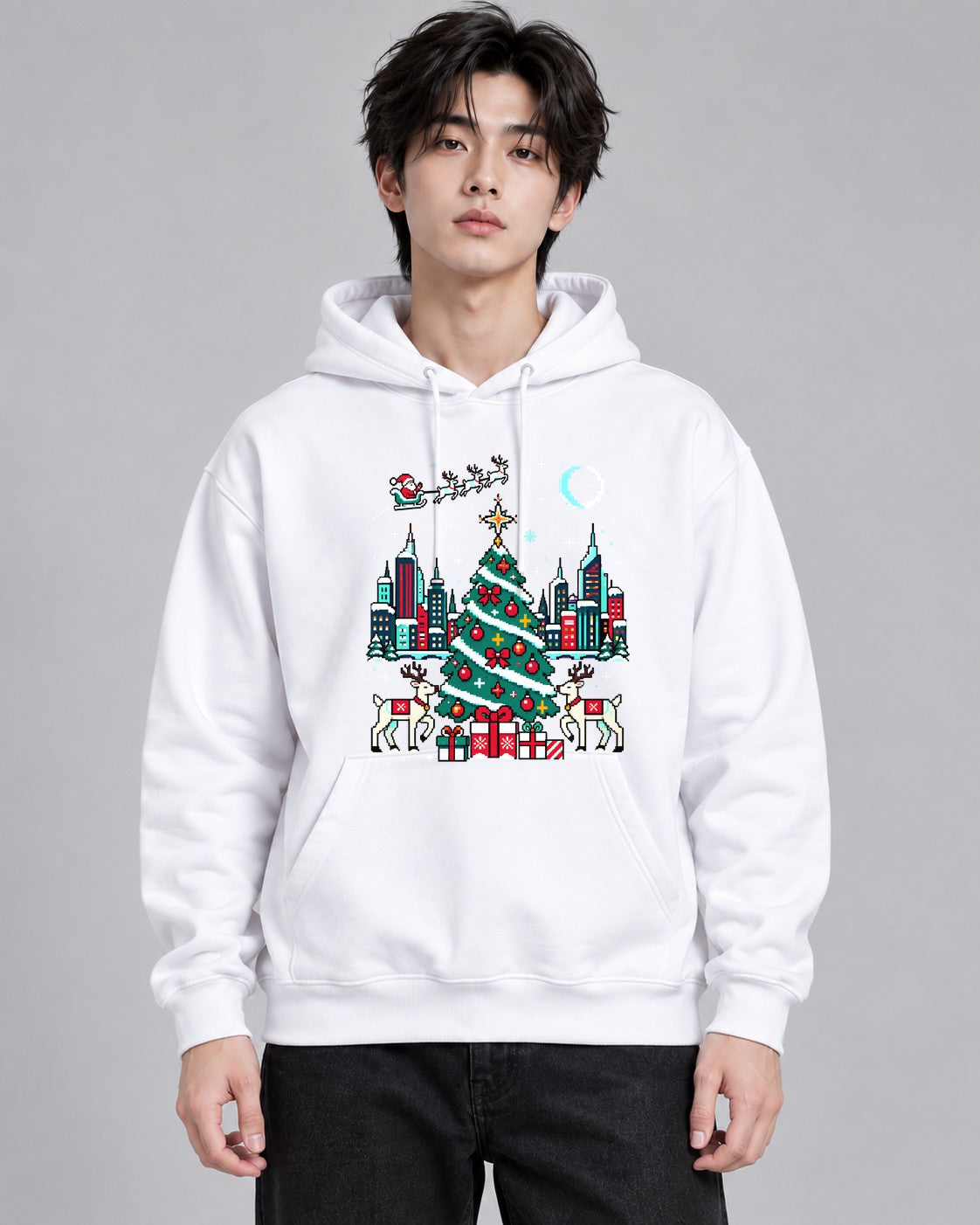 City Christmas Tree - White