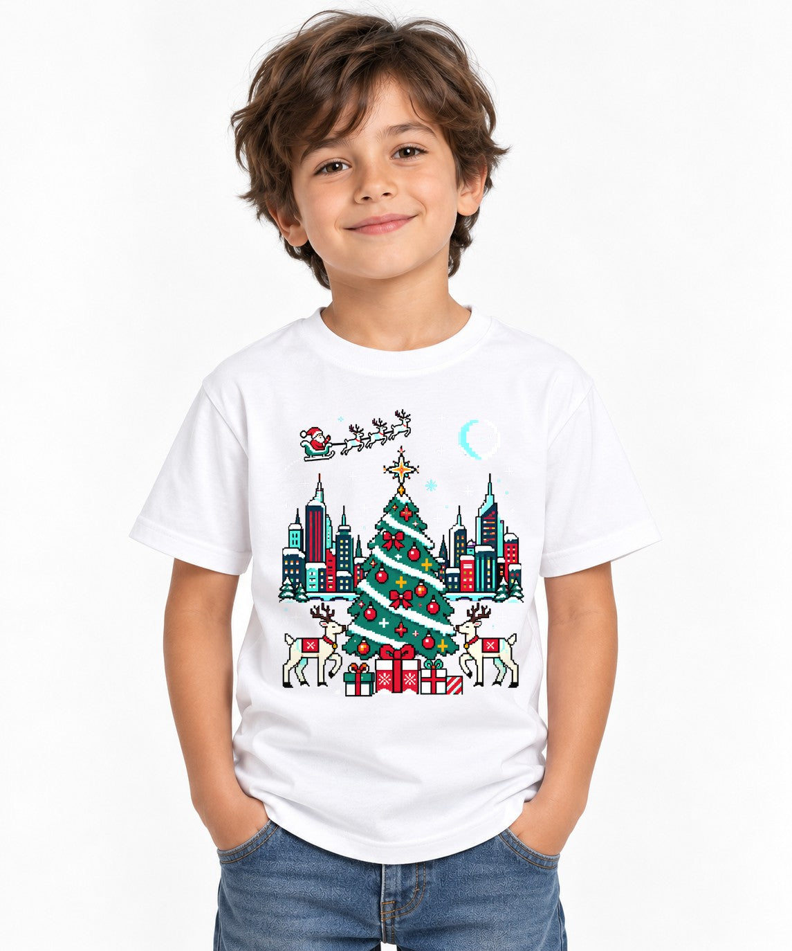 City Christmas Tree - White