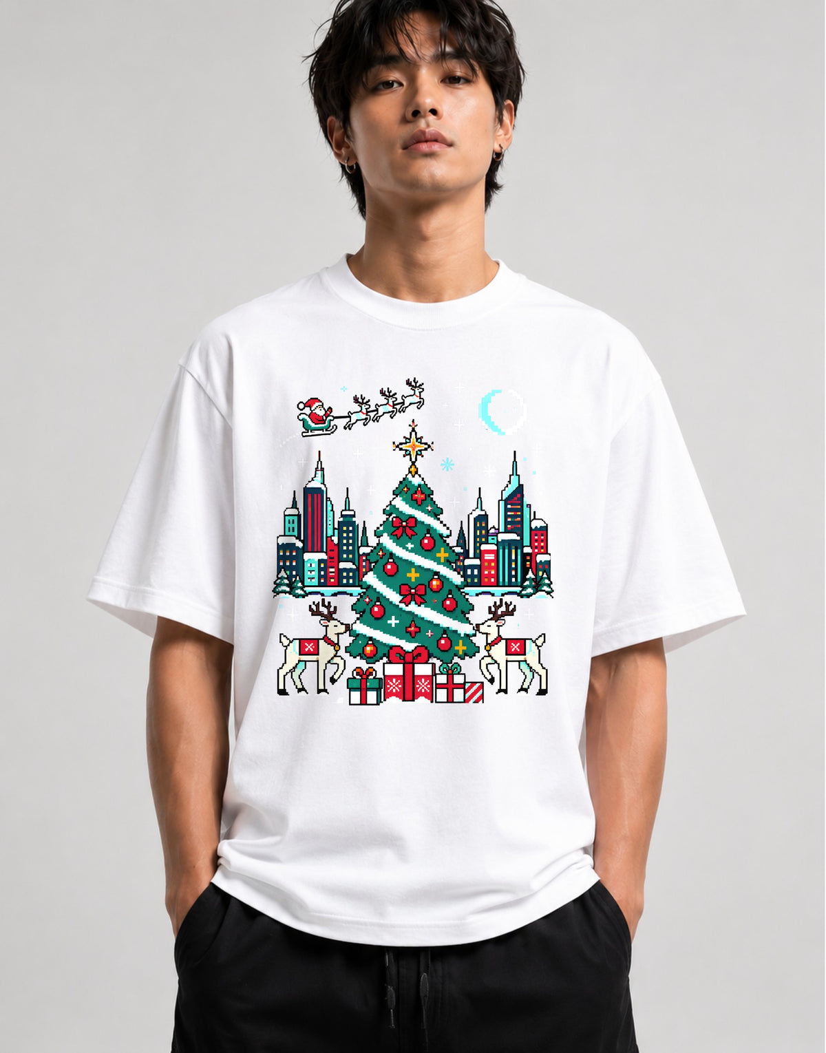 City Christmas Tree - White
