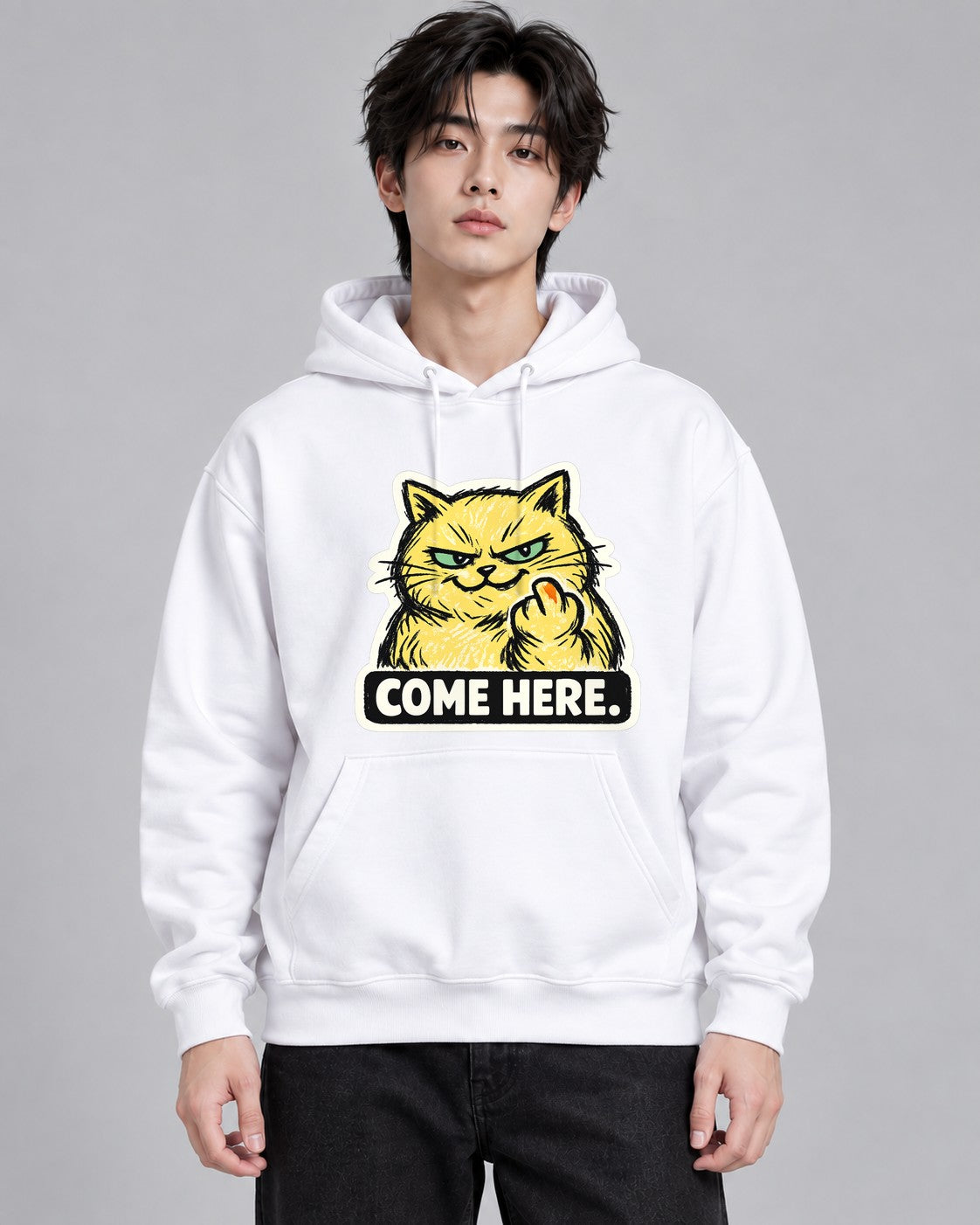 Come Here Cat - White