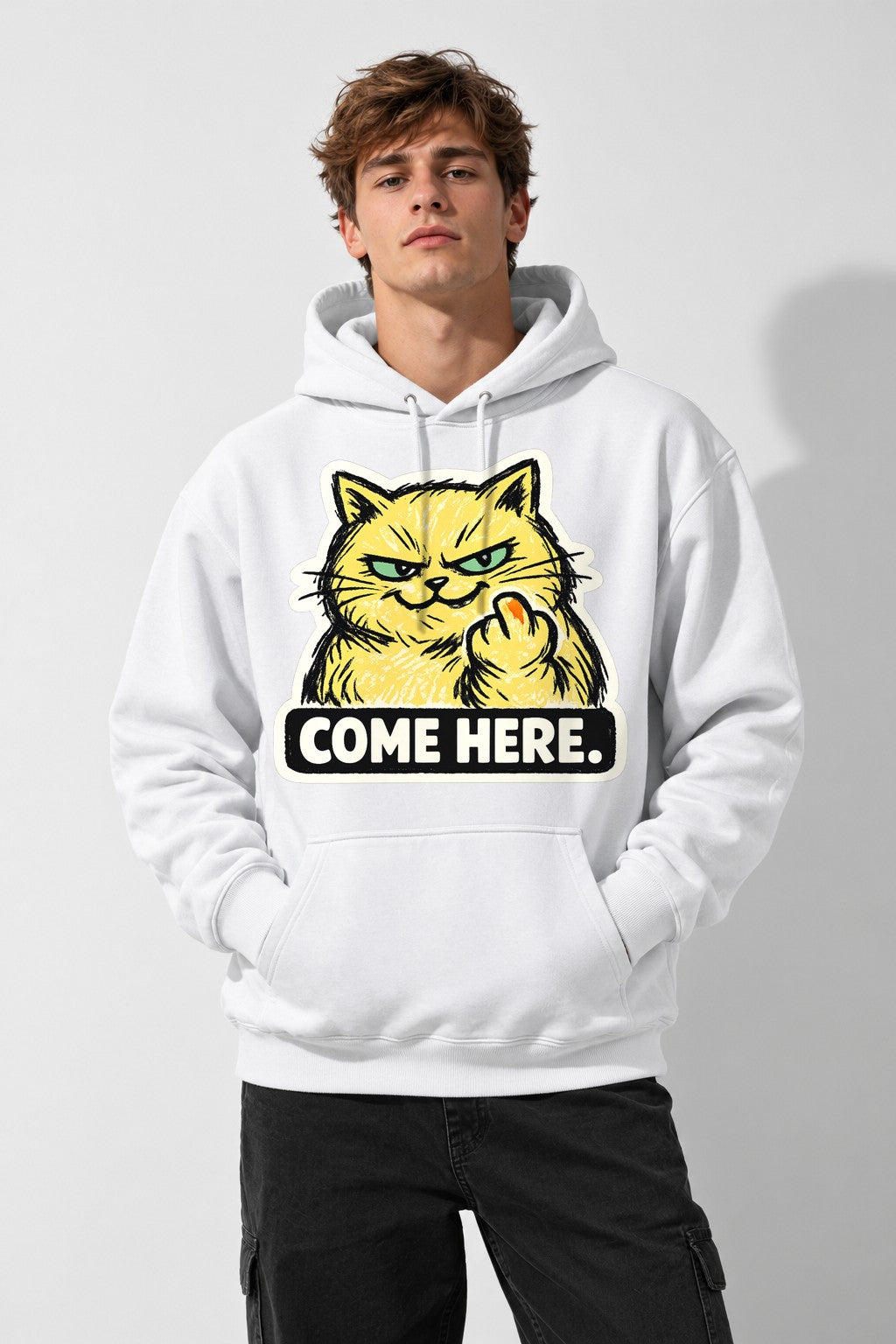 Come Here Cat - White