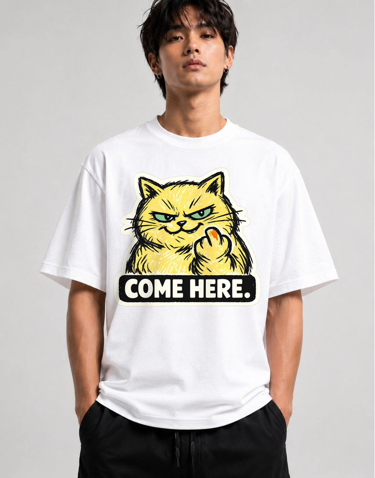 Come Here Cat - White