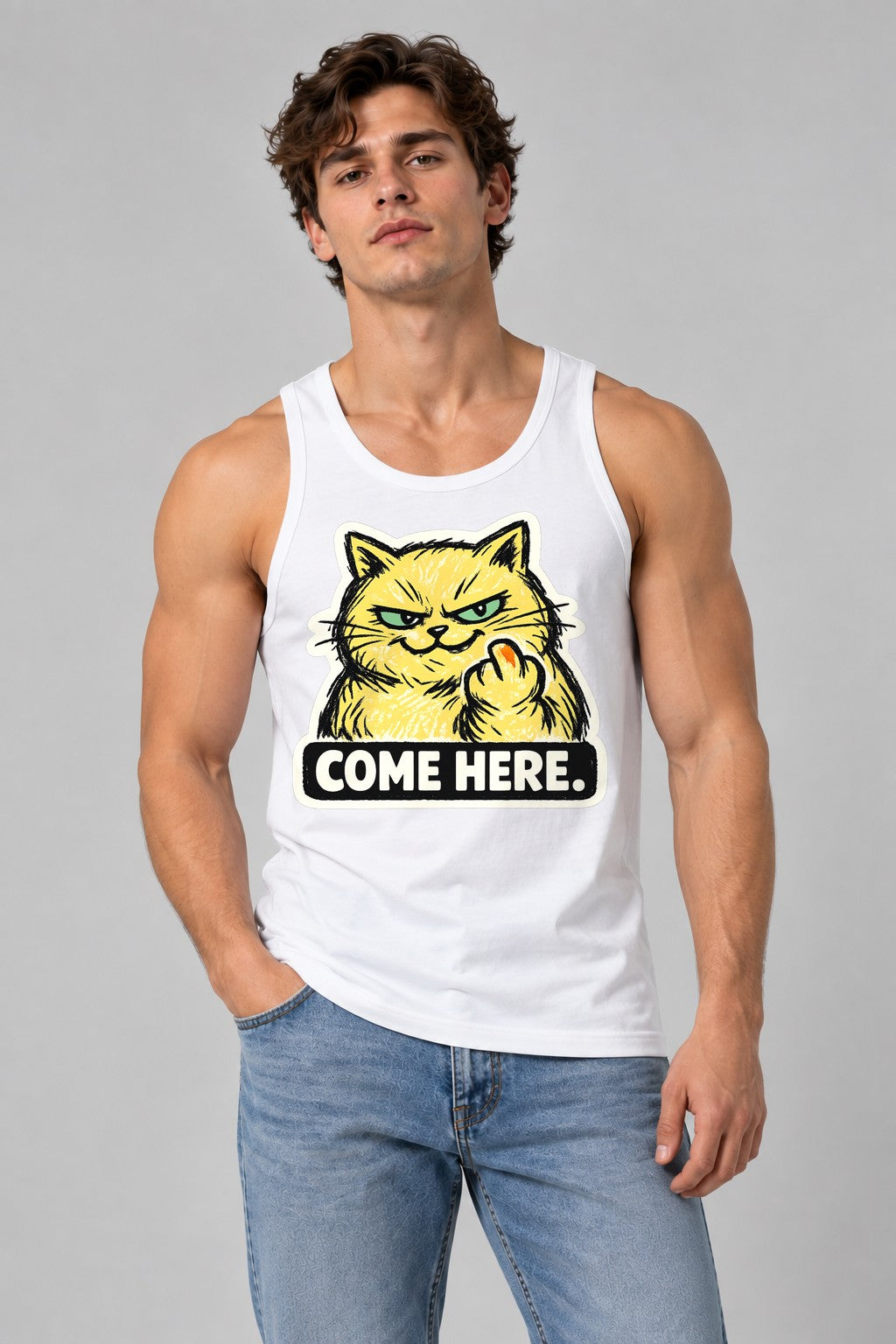 Come Here Cat - White