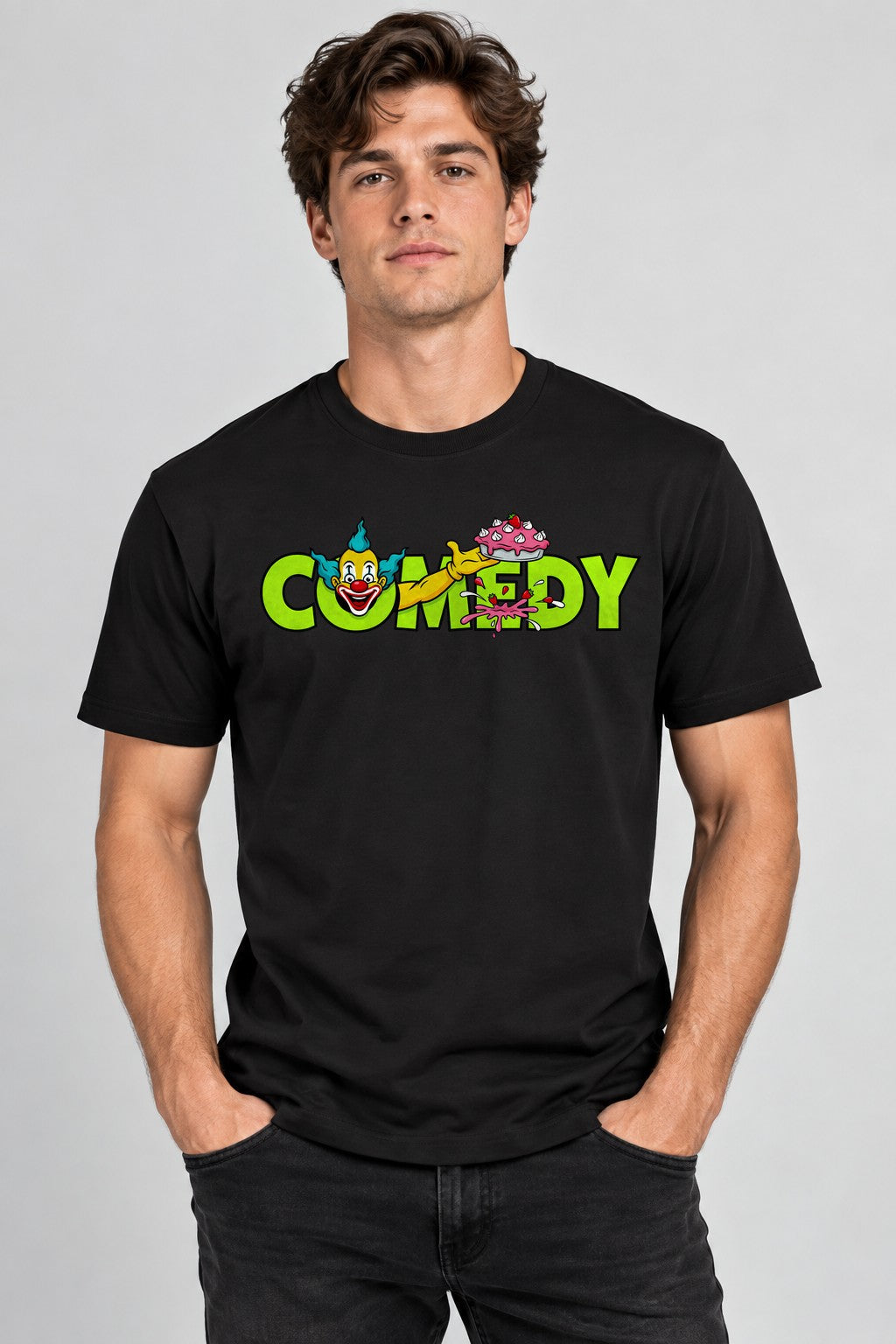 Comedy Clown Cake - Black