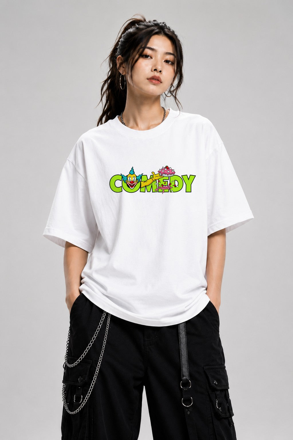 Comedy Clown Cake - White