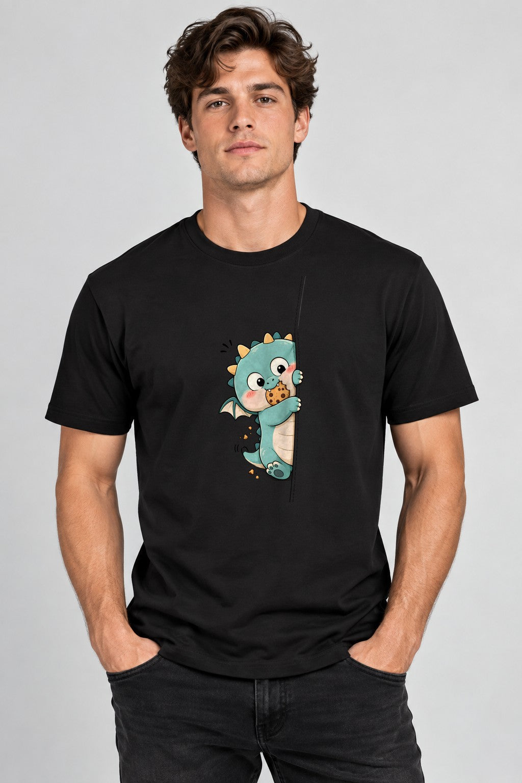 Cookie Loving Dragon - Black