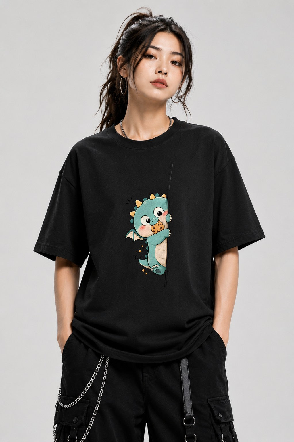 Cookie Loving Dragon - Black