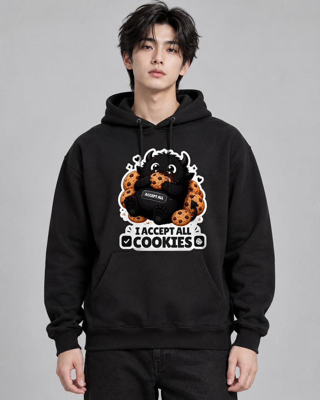 Cookie Monster Geek - Black