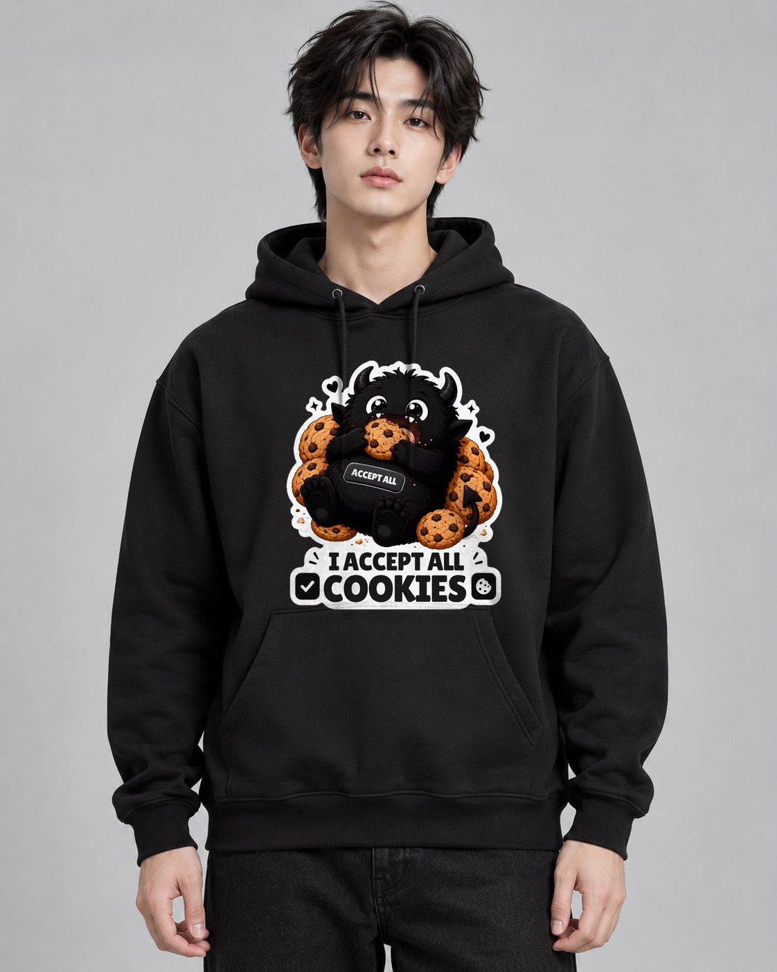 Cookie Monster Geek - Black