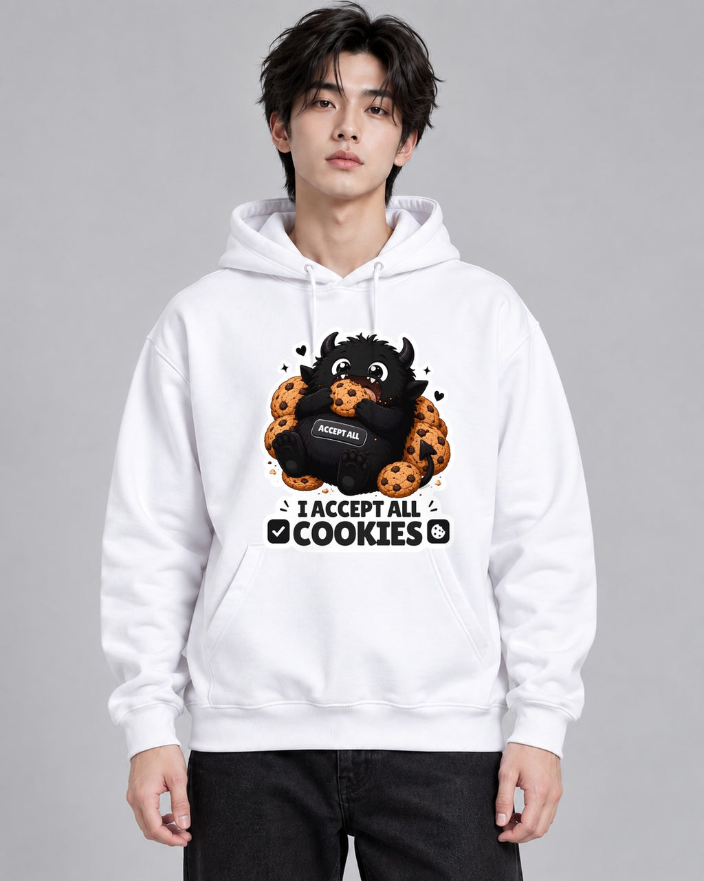 Cookie Monster Geek - White