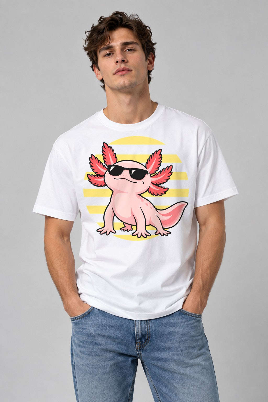Cool Axolotl - White