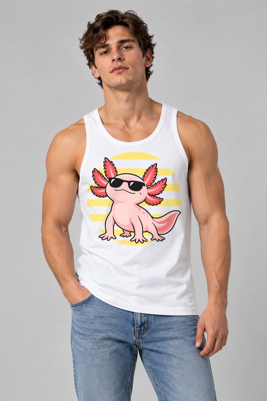 Cool Axolotl - White