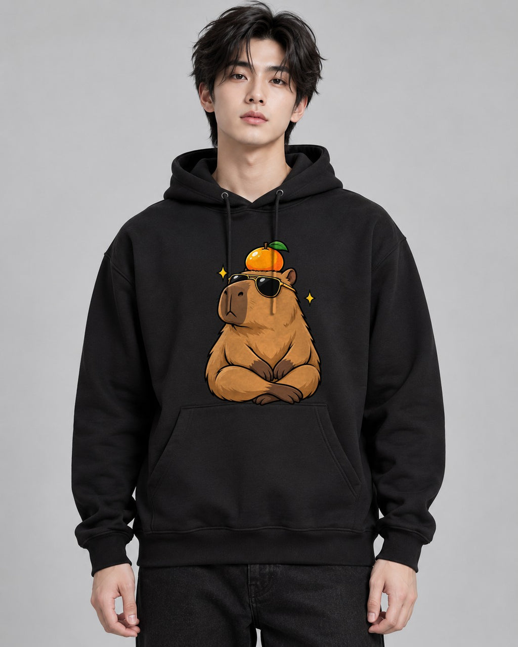 Cool Capybara Orange - Black
