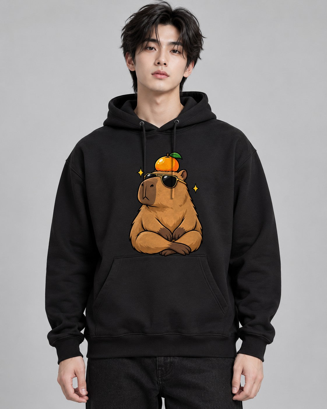 Cool Capybara Orange - Black