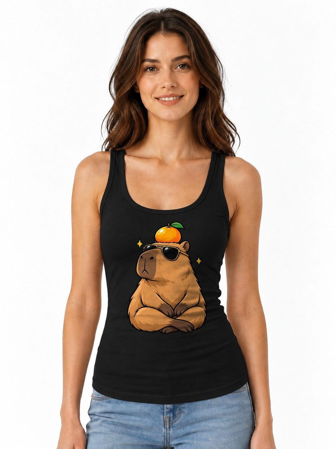Cool Capybara Orange - Black