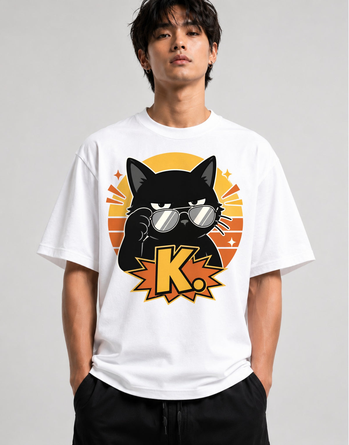 Cool Cat K - White