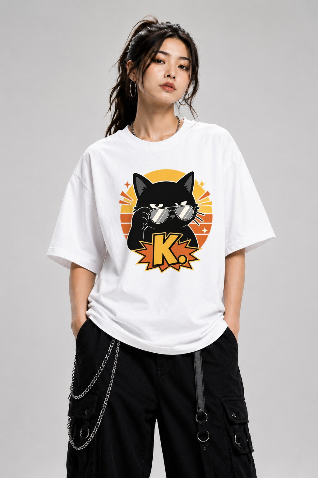 Cool Cat K - White