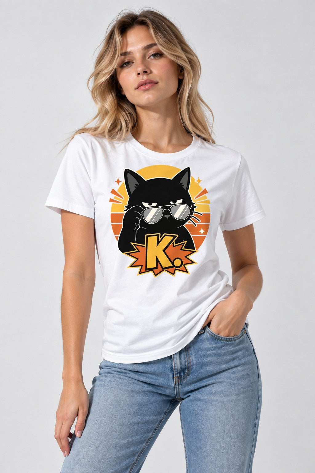 Cool Cat K - White