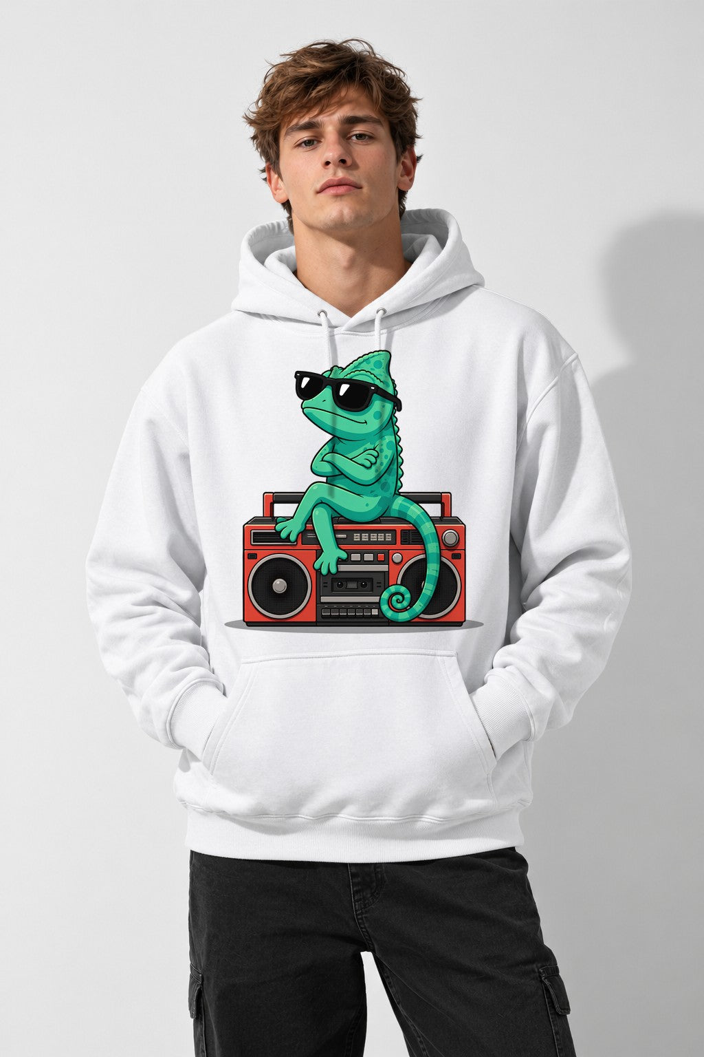 Cool Chameleon Vibes - White