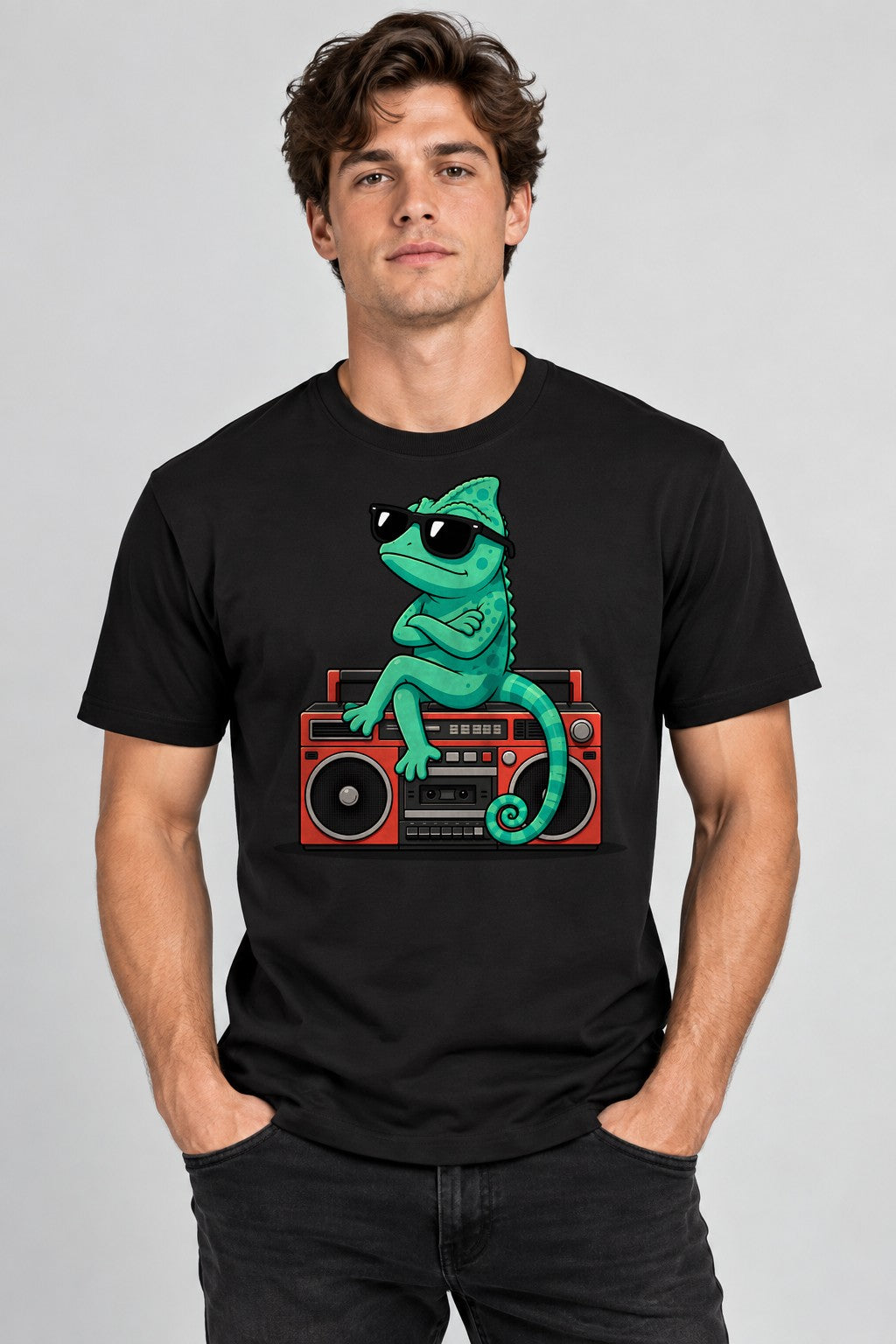 Cool Chameleon Vibes - Black