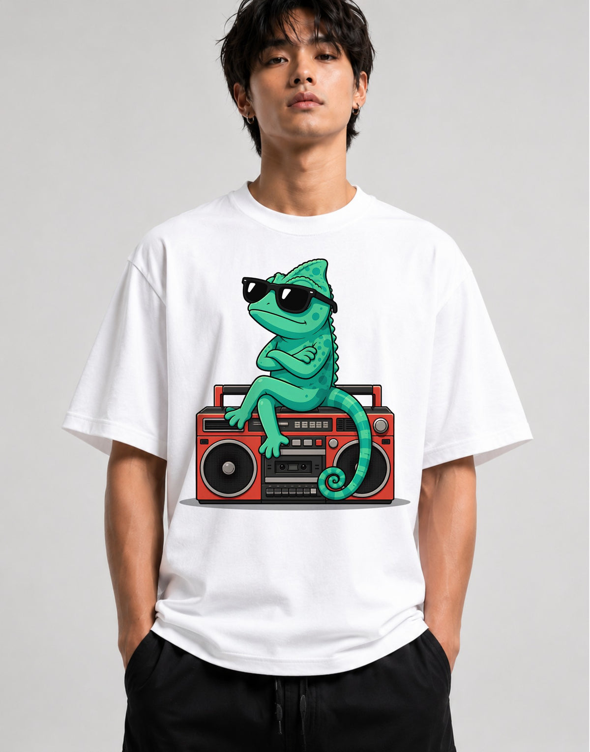Cool Chameleon Vibes - White