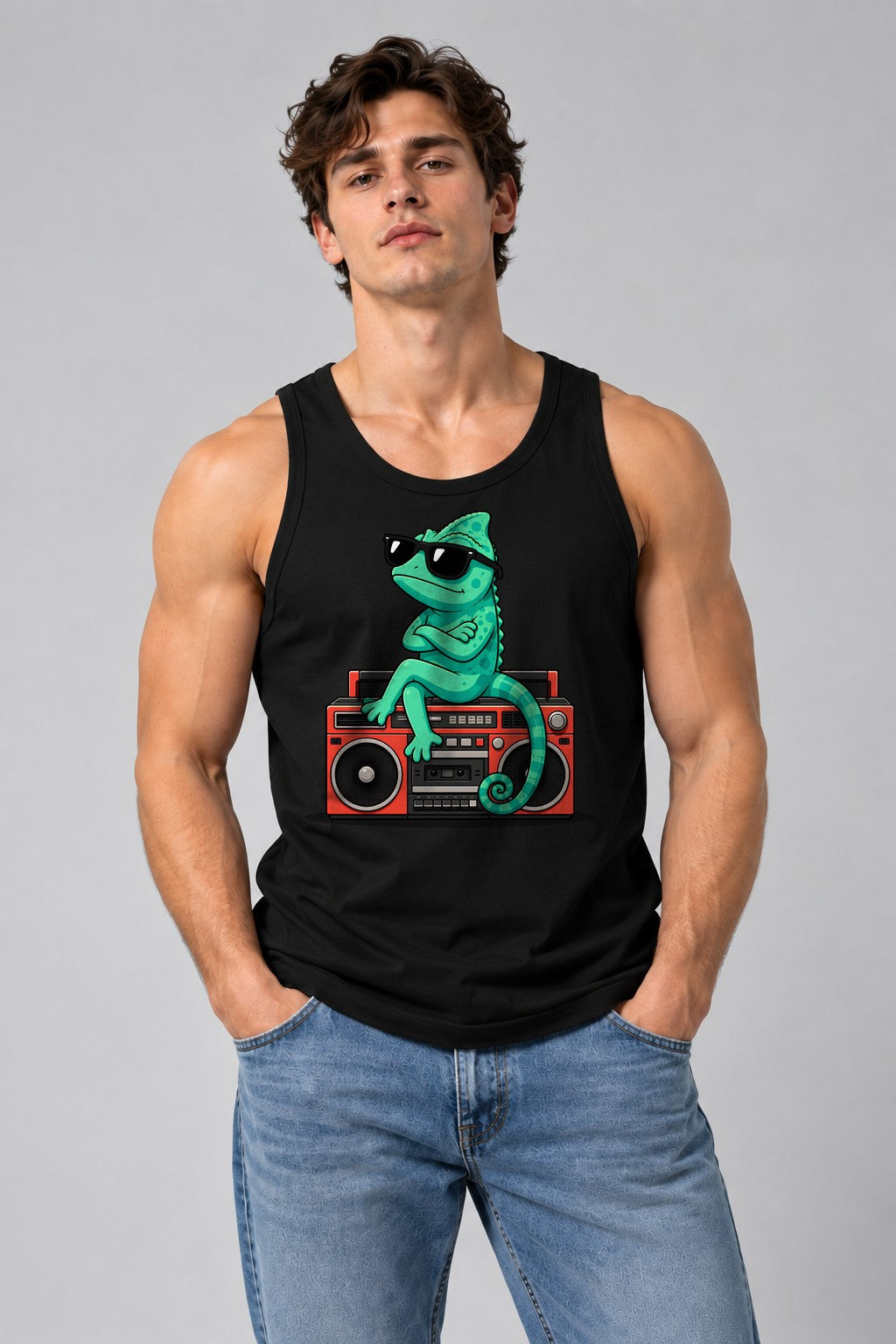 Cool Chameleon Vibes - Black
