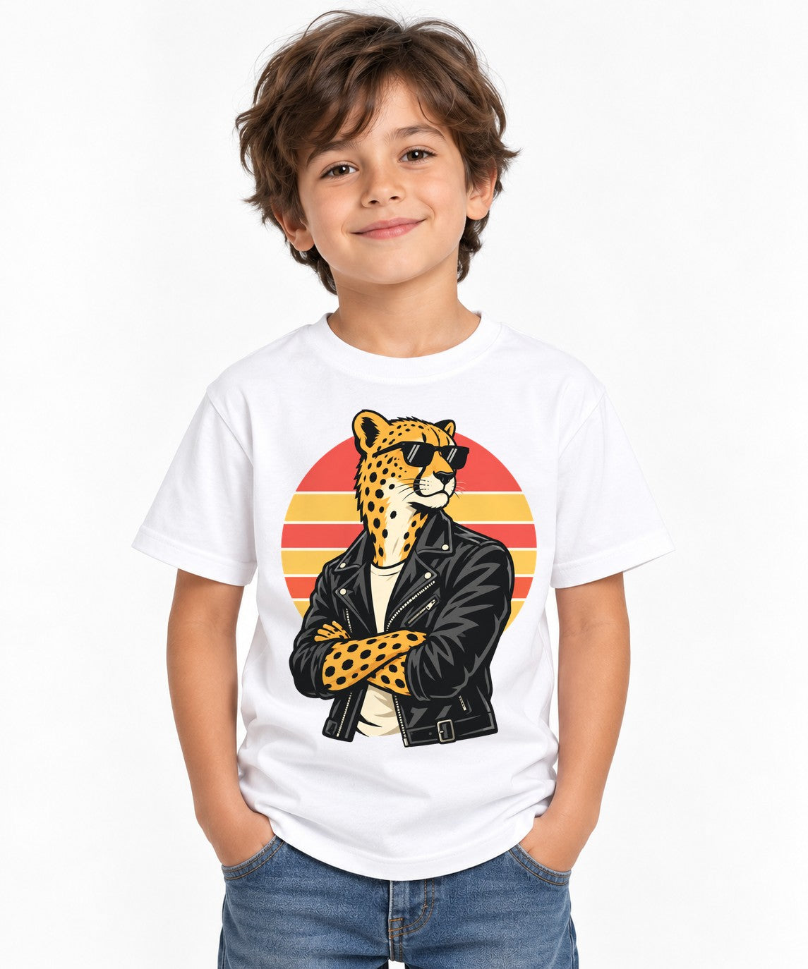 Cool Cheetah Rider - White