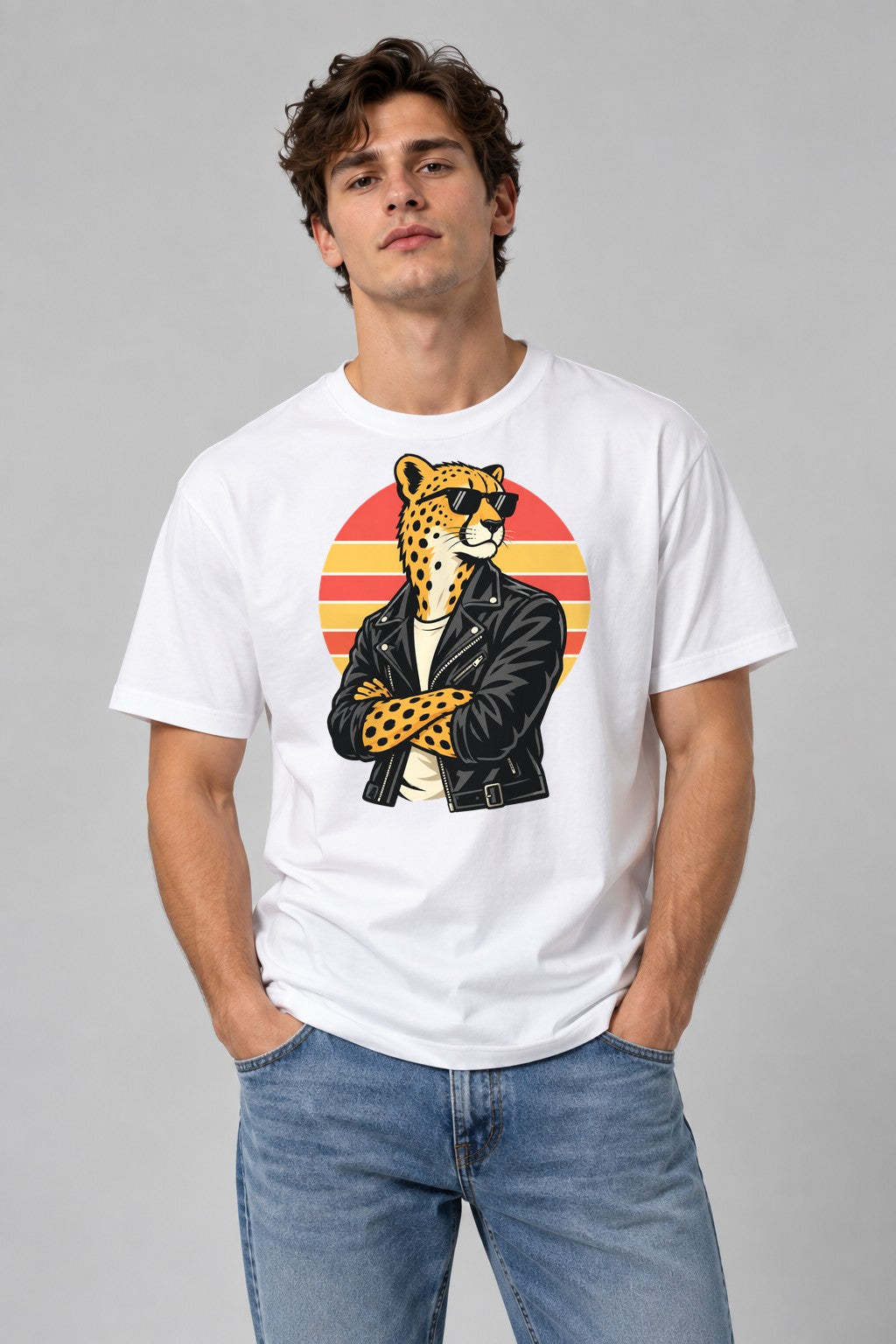 Cool Cheetah Rider - White