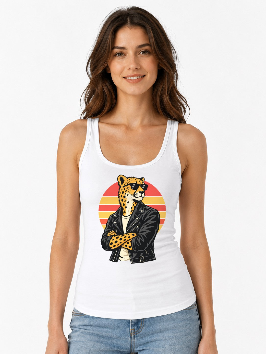 Cool Cheetah Rider - White