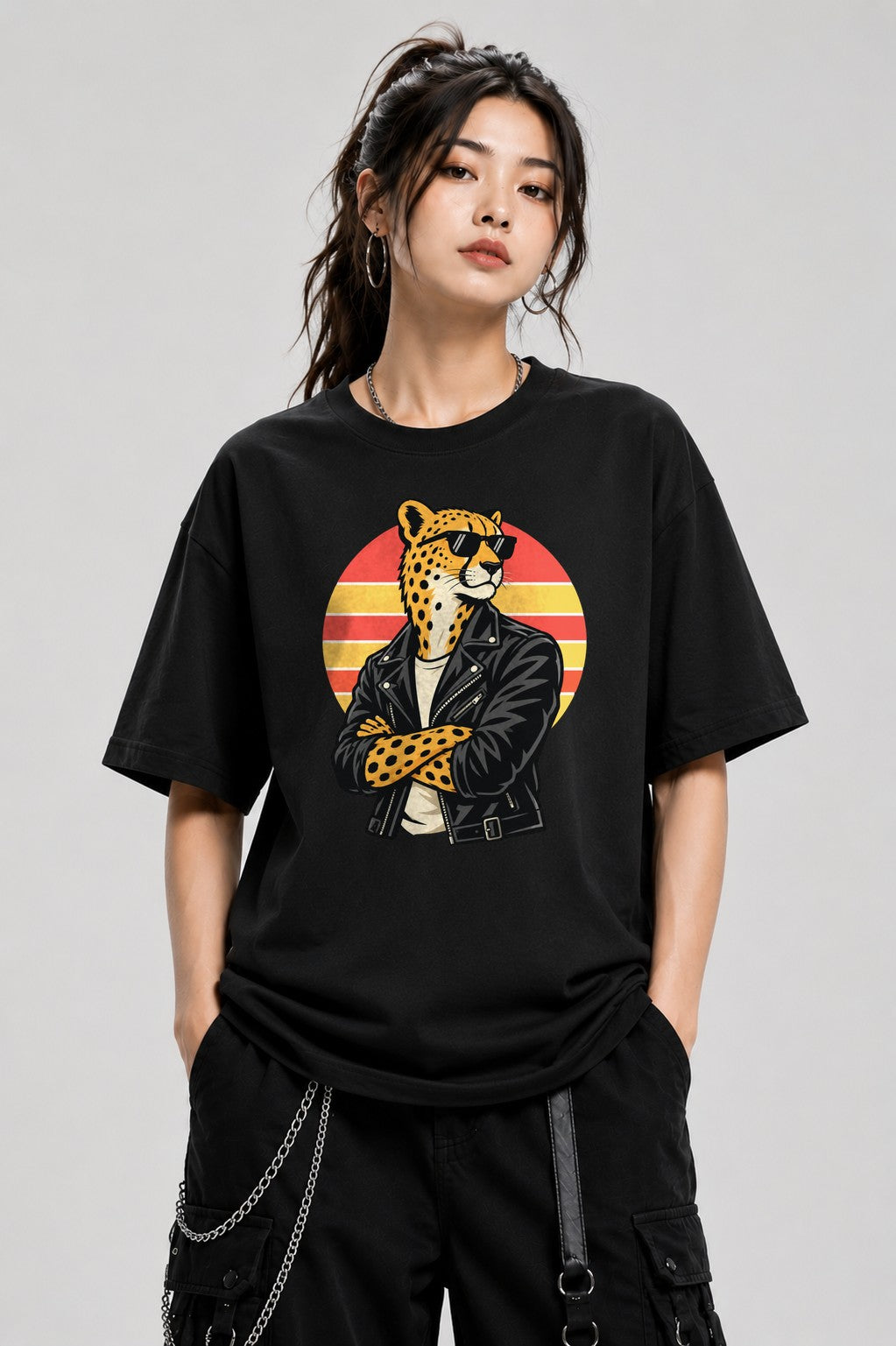 Cool Cheetah Rider - Black