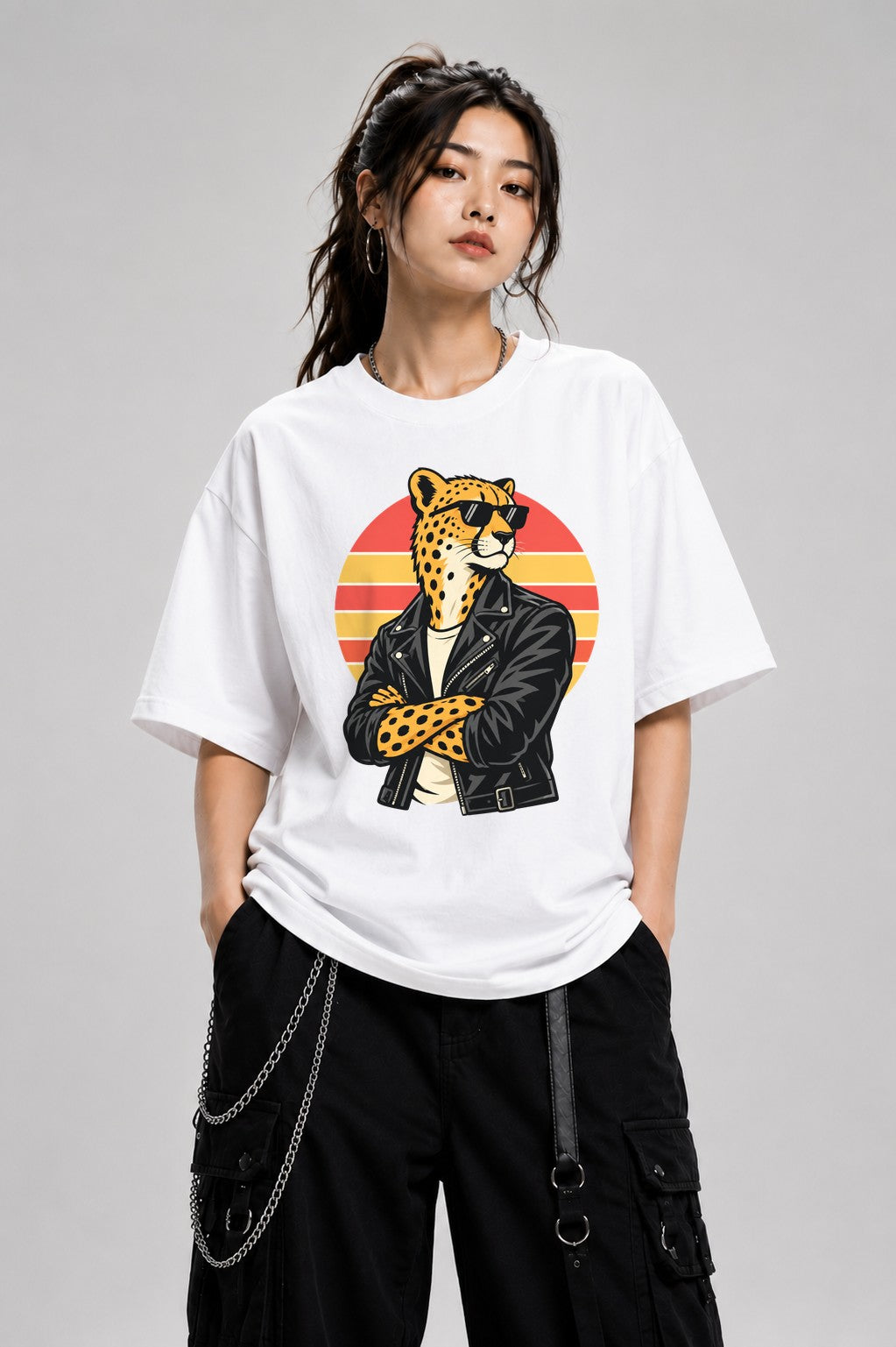 Cool Cheetah Rider - White