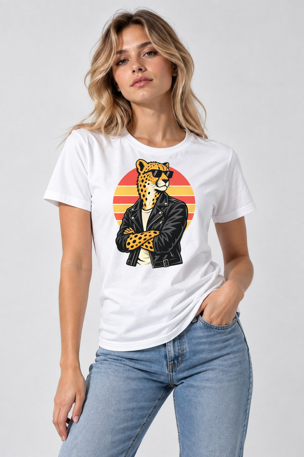 Cool Cheetah Rider - White