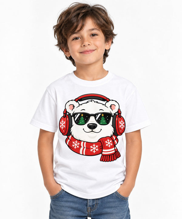 Cool Polar Bear Christmas - White