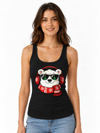 Cool Polar Bear Christmas - Black