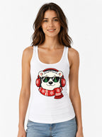 Cool Polar Bear Christmas - White