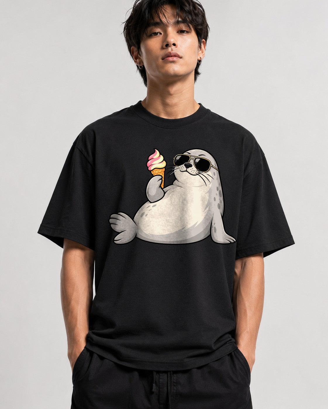 Cool Seal Ice Cream - Black