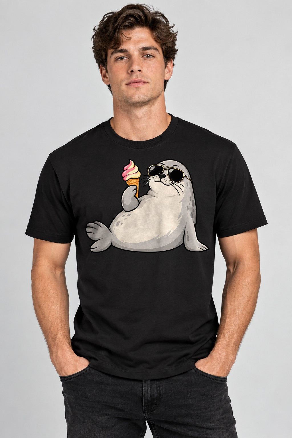 Cool Seal Ice Cream - Black