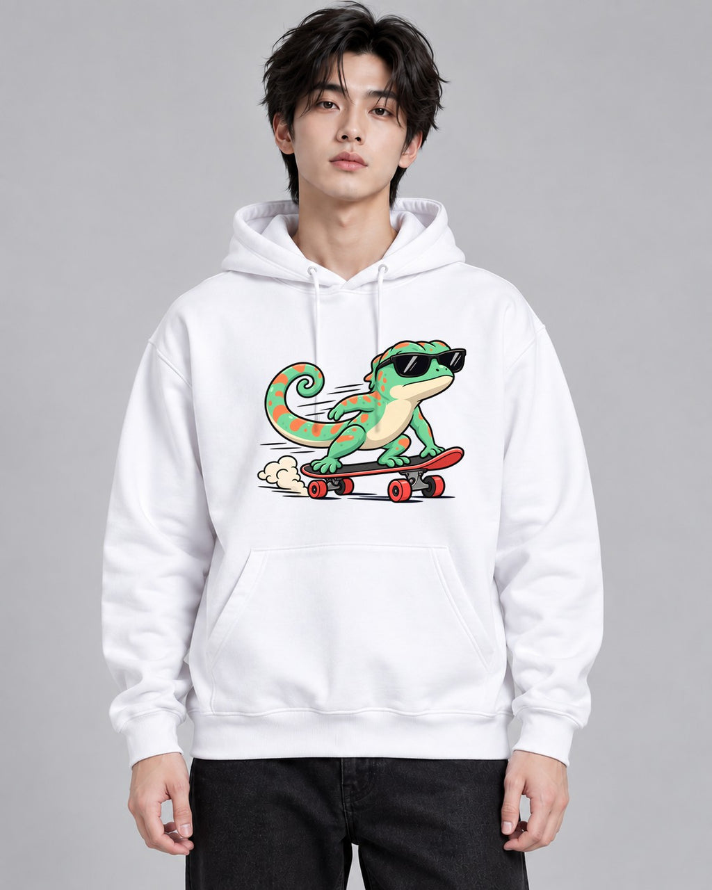 Cool Skate Lizard - White