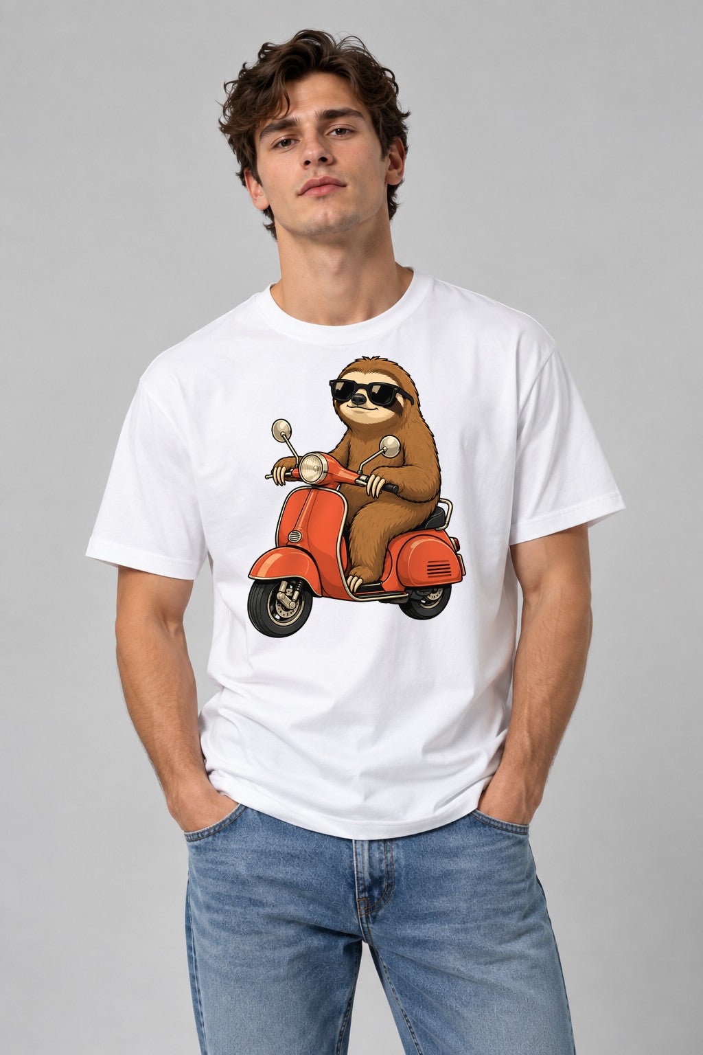 Cool Sloth Scooter - White
