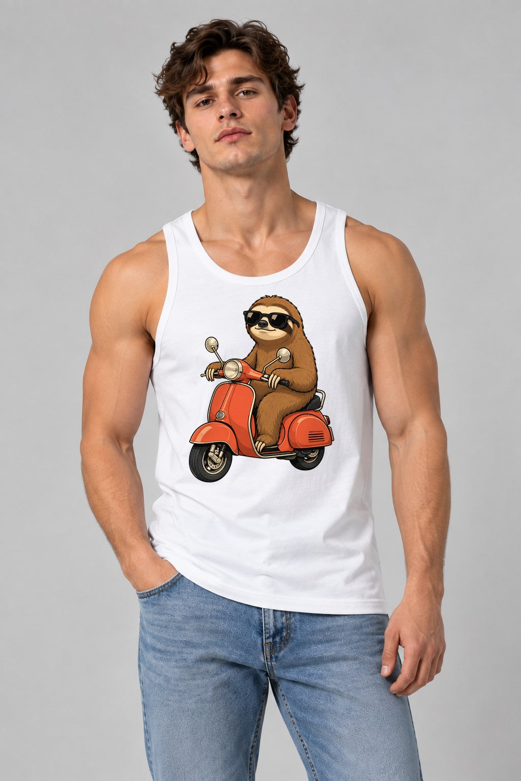 Cool Sloth Scooter - White