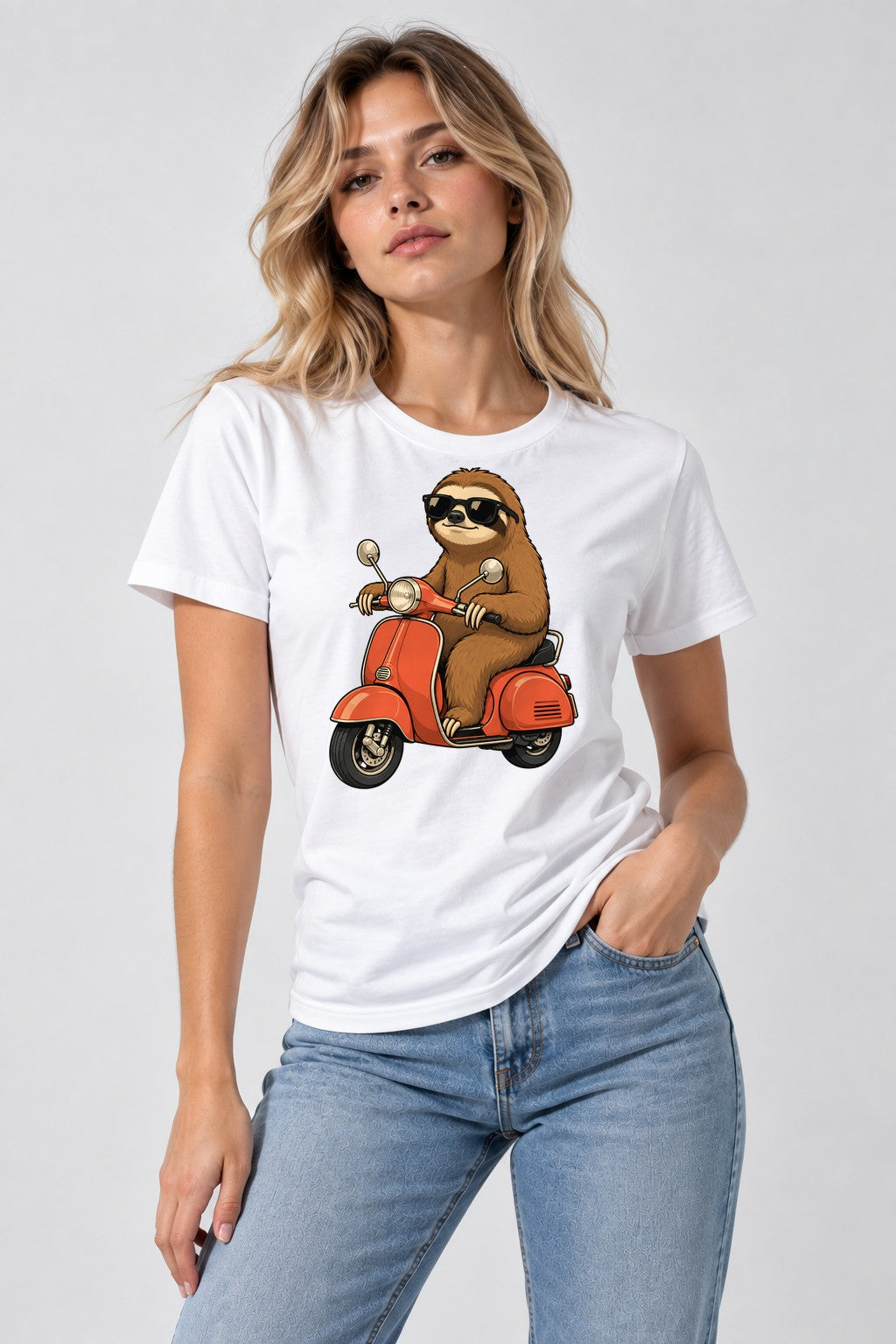 Cool Sloth Scooter - White