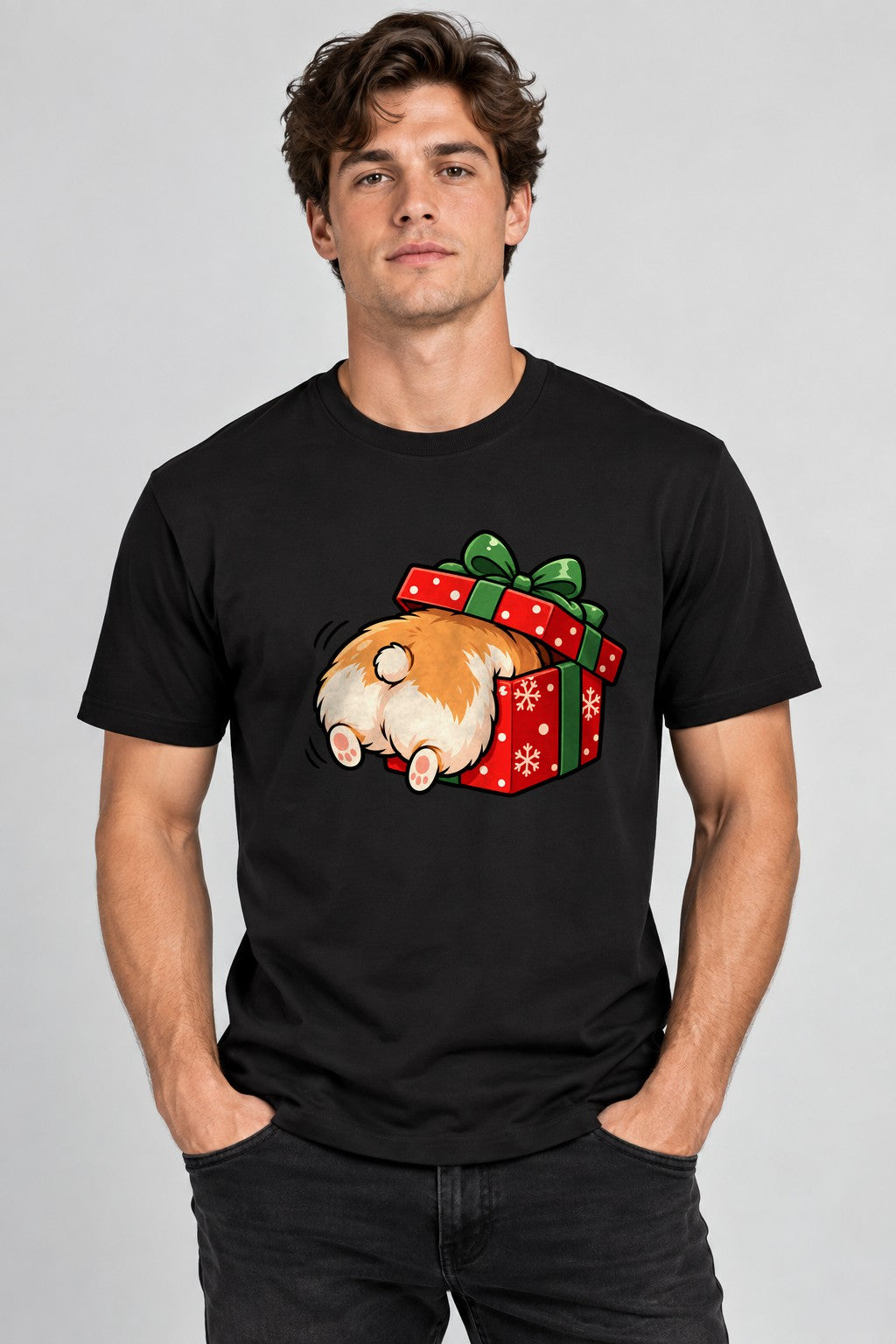 Corgi Christmas Gift - Black