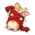 Corgi Scarf Snuggle