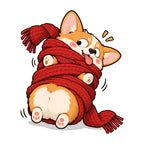 Corgi Scarf Snuggle